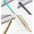 Luxus-Metallglitter-einziehbarer mittlerer Kugelschreiber